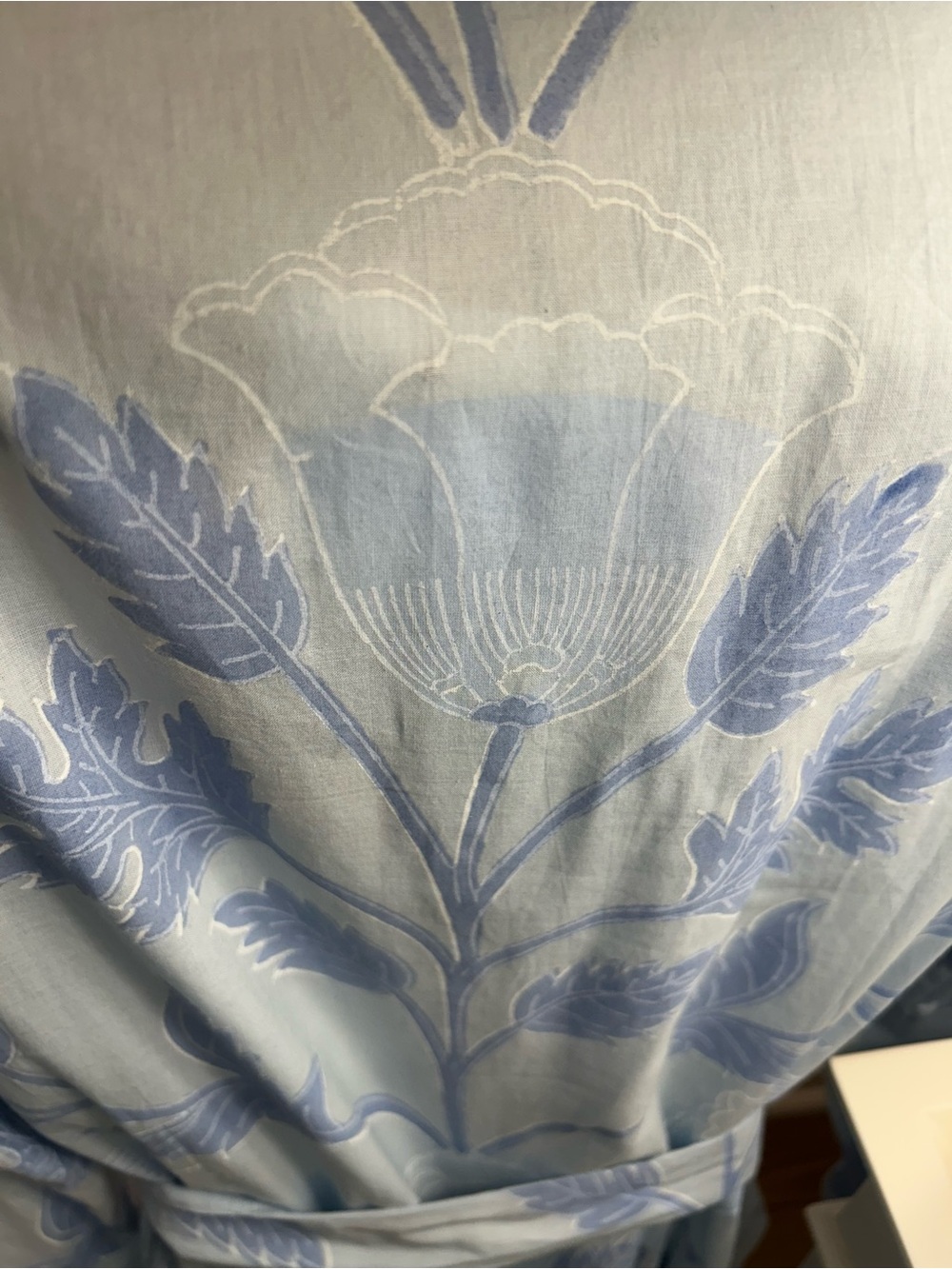 Juliet Dunn Floral Scalloped Cotton Dress NWT - Picture 4 of 6